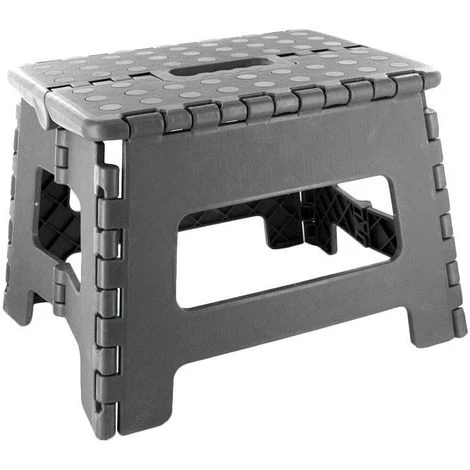 JE CHERCHE UNE IDEE Marche Pied Pliable Compact Gris - Gris 1 JE CHERCHE UNE IDEE Marche Pied Pliable Compact Gris - Gris